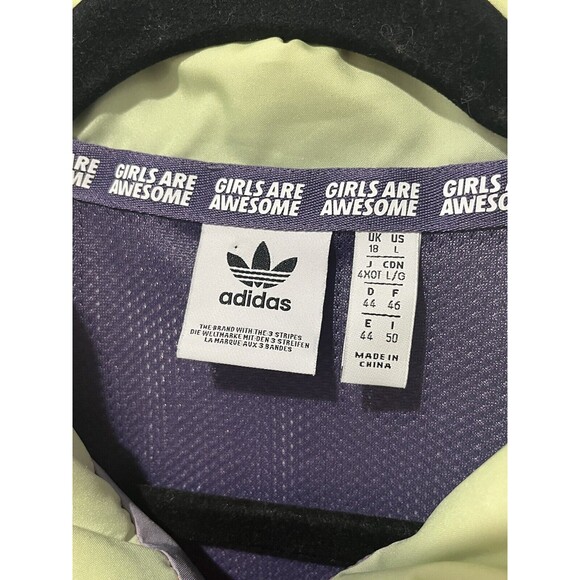 Adidas Original Jacket Women’s Large Girls Are Awesome Full Zip Tie Dye - Picture 3 of 9